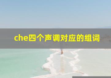 che四个声调对应的组词