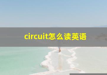 circuit怎么读英语