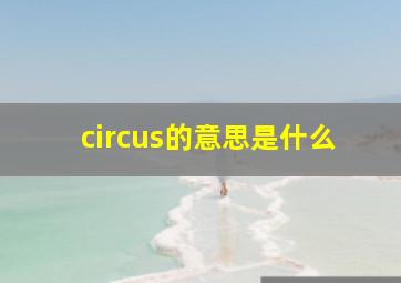 circus的意思是什么