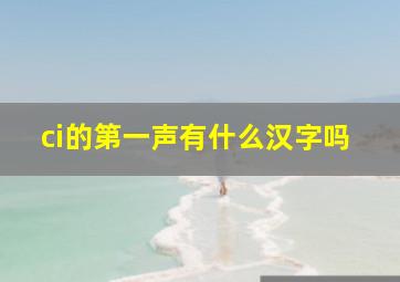 ci的第一声有什么汉字吗