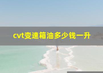 cvt变速箱油多少钱一升