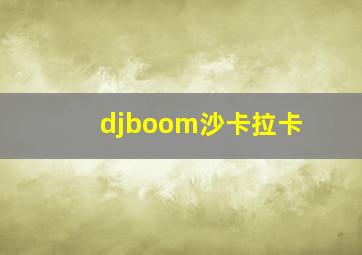 djboom沙卡拉卡