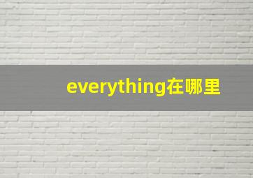 everything在哪里