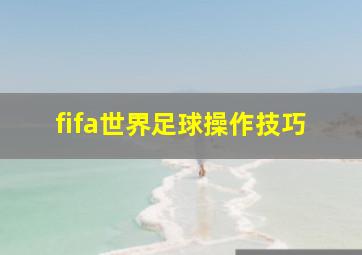 fifa世界足球操作技巧