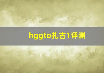 hggto扎古1评测