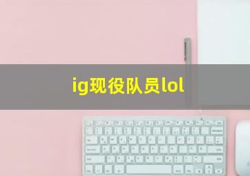 ig现役队员lol