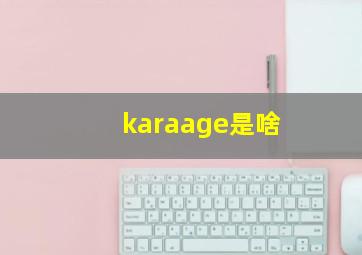 karaage是啥