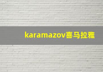 karamazov喜马拉雅