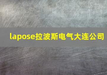 lapose拉波斯电气大连公司