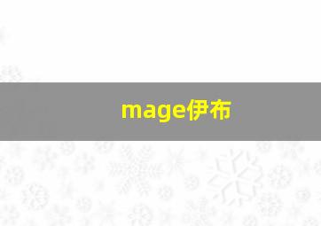 mage伊布