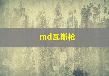 md瓦斯枪