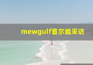 mewgulf首尔姐采访