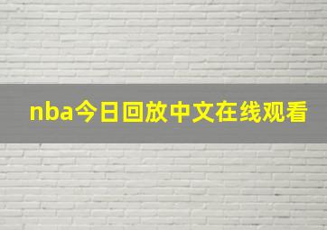 nba今日回放中文在线观看