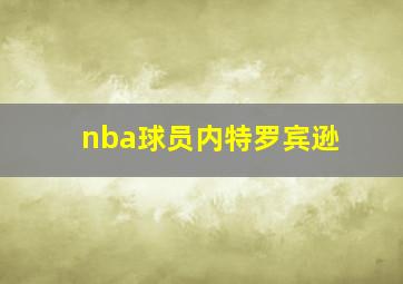 nba球员内特罗宾逊