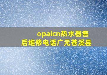 opaicn热水器售后维修电话广元苍溪县