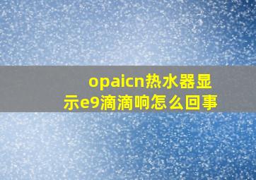 opaicn热水器显示e9滴滴响怎么回事