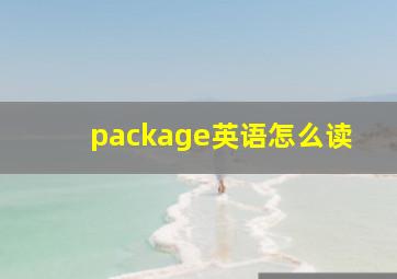 package英语怎么读