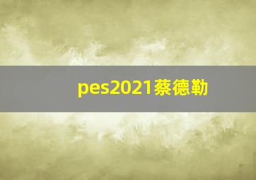 pes2021蔡德勒