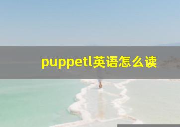 puppetl英语怎么读