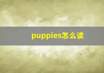 puppies怎么读