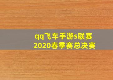 qq飞车手游s联赛2020春季赛总决赛