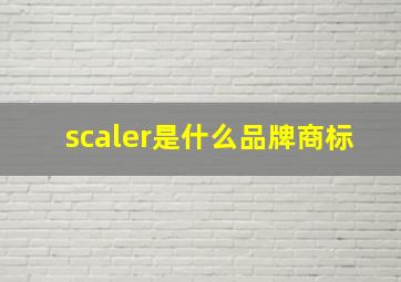 scaler是什么品牌商标