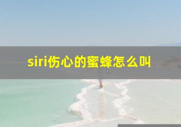 siri伤心的蜜蜂怎么叫