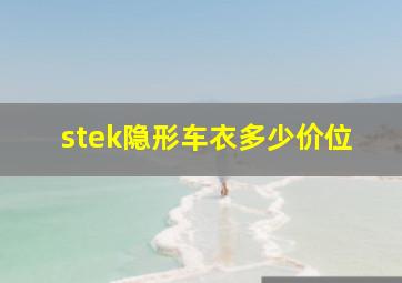 stek隐形车衣多少价位