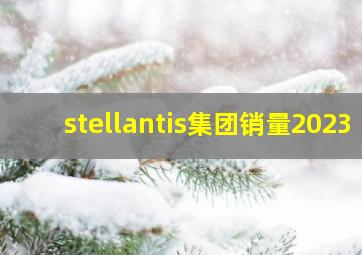 stellantis集团销量2023