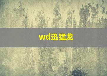 wd迅猛龙