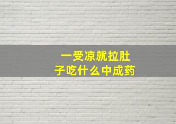 一受凉就拉肚子吃什么中成药