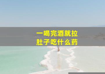 一喝完酒就拉肚子吃什么药