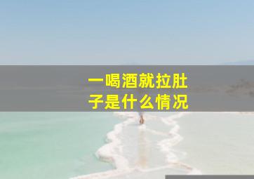 一喝酒就拉肚子是什么情况