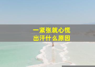 一紧张就心慌出汗什么原因