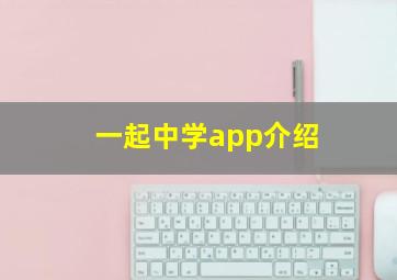 一起中学app介绍