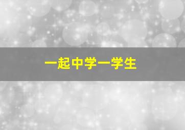 一起中学一学生