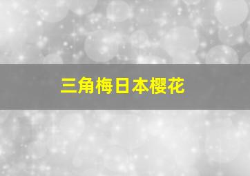 三角梅日本樱花