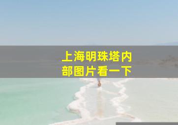 上海明珠塔内部图片看一下