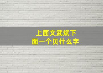 上面文武斌下面一个贝什么字