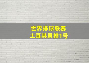 世界排球联赛土耳其男排1号