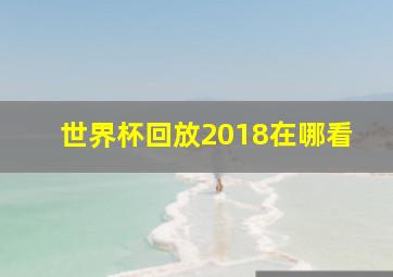 世界杯回放2018在哪看