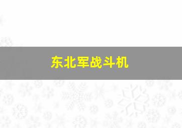 东北军战斗机