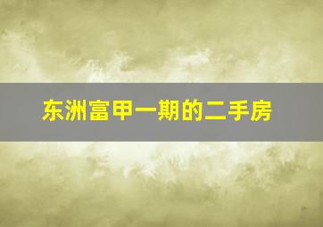 东洲富甲一期的二手房