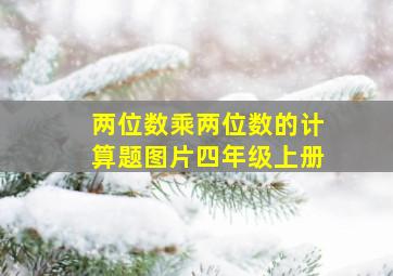 两位数乘两位数的计算题图片四年级上册