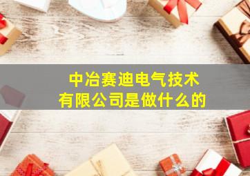 中冶赛迪电气技术有限公司是做什么的