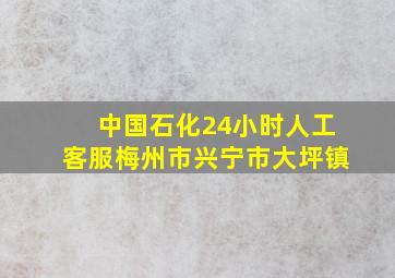 中国石化24小时人工客服梅州市兴宁市大坪镇