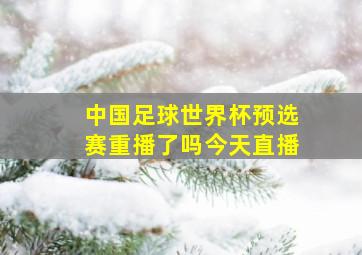 中国足球世界杯预选赛重播了吗今天直播