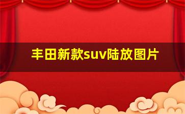 丰田新款suv陆放图片