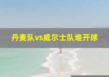 丹麦队vs威尔士队谁开球