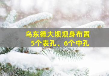 乌东德大坝坝身布置5个表孔、6个中孔